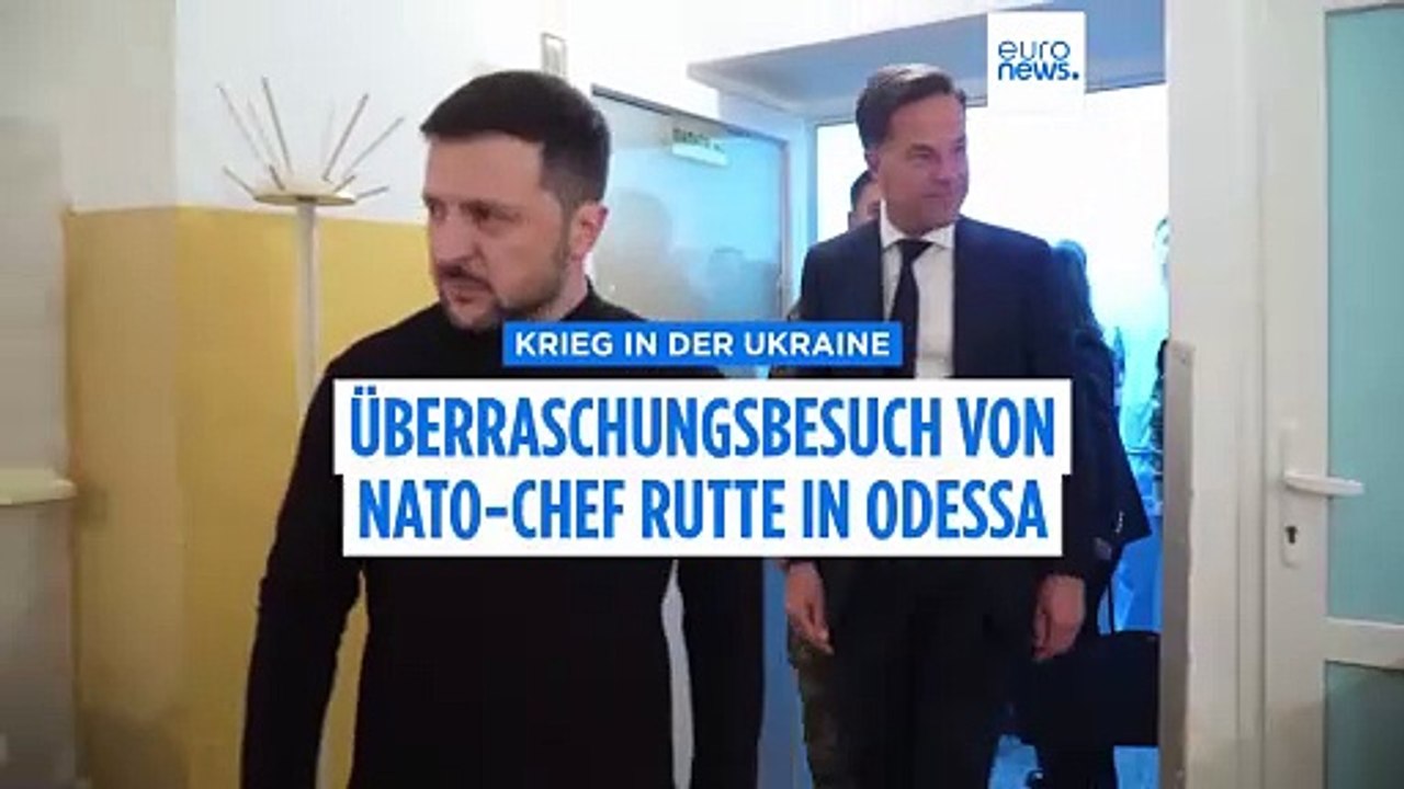 Überraschungsbesuch in Odessa: NATO-Chef bekräftigt Unterstützung für die Ukraine