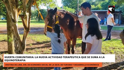 Huerta Comunitaria La nueva actividad terapeutica que se suma a la equinoterapia