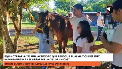 EQUINOTERAPIA Es una actividad que regocija el alma y que es muy importante para el desarrollo de los chicos”