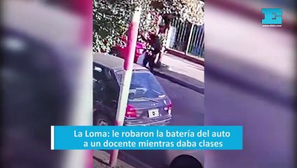 La Loma: le robaron la batería del auto a un docente mientras daba clases