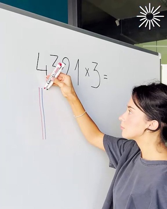 Quick and fun multiplication method  ✍️  🔢