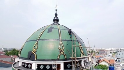 cara mengatasi Kubah Masjid bocor dengan waterproofing aspal cair | Jasa Waterproofing Kubah Masjid
