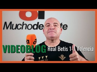 El videoblog de Javier León del #realbetis 1-1 #valenciacf #LaLiga: 'Don Joaquín Sánchez'