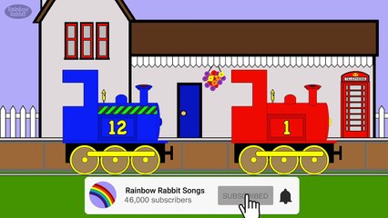 The Funny Cheeky Fast Train | Train Songs | Kids Songs | Rainbow Rabbit Songs