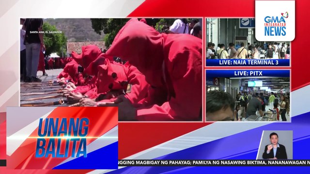 Paglatigo ng mga naka-demon costume sa mga tao sa kalsada, tradisyon tuwing Semana Santa | Unang Balita
