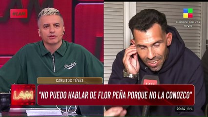 📢 CARLOS TÉVEZ: "No puedo hablar de Flor Peña porque no la conozco"