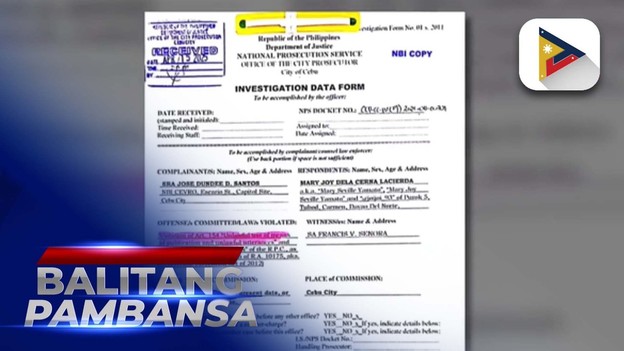 NBI, sunod-sunod na sinampahan ng kaso ang ilang personalidad kaugnay sa fake news