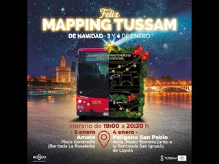 Esta Navidad el Mapping de TUSSAM llena Sevilla de luz y color