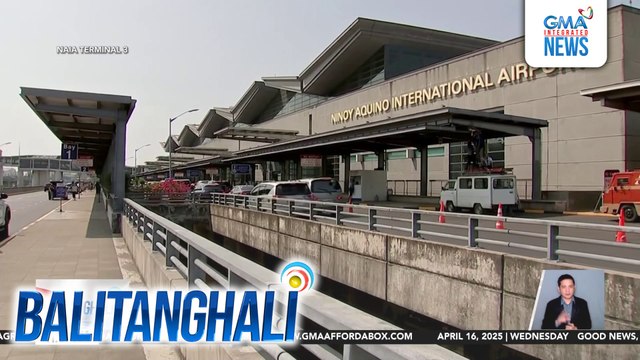 Bilang ng mga pasaherong inaasahang darating sa NAIA ngayong Miyerkules Santo, inaasahang mas marami kompara sa parehong araw noong 2024 | Balitanghali