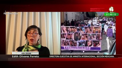 Edith Olivares Ferreto critica la negativa de la CNDH a aceptar acciones de la ONU por desapariciones ✨