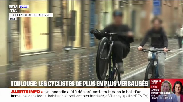 Toulouse: les cyclistes de plus en plus verbalisés