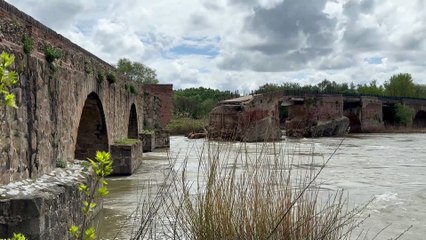 Baja el nivel del río Tajo