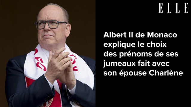 Albert II de Monaco explique le choix des prénoms de ses jumeaux fait avec son épouse Charlène