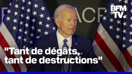 Joe Biden attaque l'administration Trump dans son premier discours depuis son départ de la Maison Blanche
