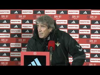 Pellegrini habla del sufrido partido ante el Sant Andreu en Copa del Rey