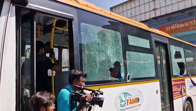 Rajkot city bus accident; three people died in the accident