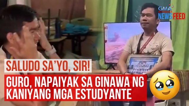Guro, napaiyak sa ginawa ng kaniyang mga estudyante | GMA Integrated Newsfeed