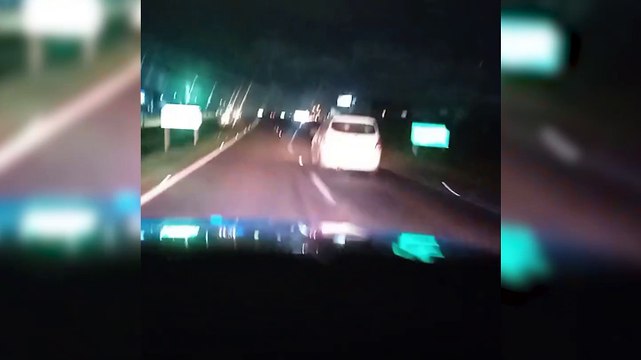 Imagens mostram casal com bebê fugindo da PRF em alta velocidade em carro carregado de maconha na BR-277