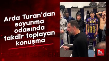 Arda Turan'dan soyunma odasında takdir toplayan konuşma