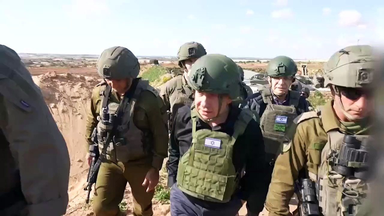 رئيس الوزراء الاسرائيلي بنيامين نتانياهو زار شم...