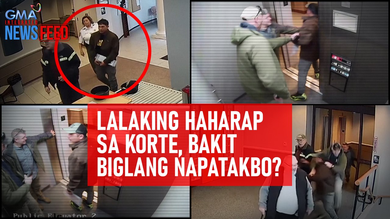 Lalaking haharap sa korte, bakit biglang napatakbo? | GMA Integrated Newsfeed