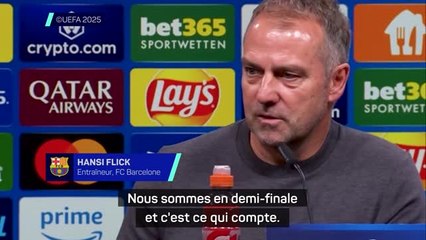 Barcelone - Flick : "Nous sommes en demi-finale et c'est ce qui compte"