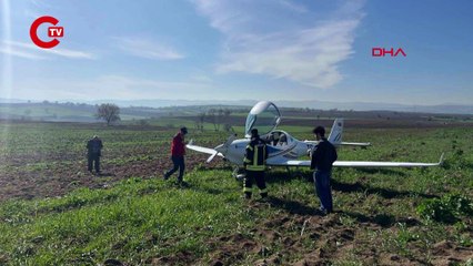 Bursa'da eğitim uçağı zorunlu iniş yaptı!