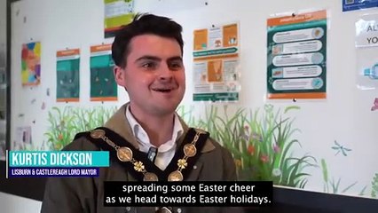 Mayor brings Easter cheer to Ulster Hospital