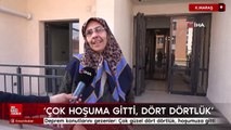 Kahramanmaraş'ta eprem konutlarını gezdiler: Çok güzel dört dörtlük