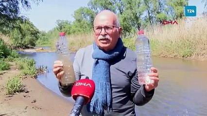 Gediz Nehri'nde bitmeyen kirlilik