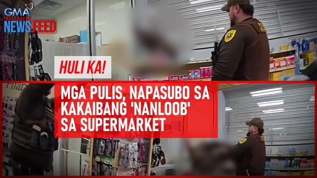 HULI KA! Mga pulis, napasubo sa kakaibang 'nanloob' sa supermarket | GMA Integrated Newsfeed