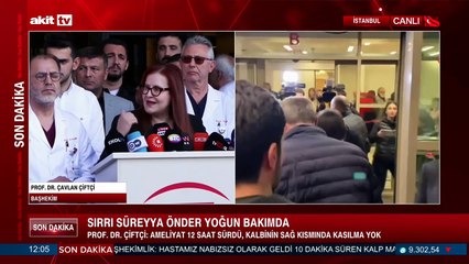 Sırrı Süreyya Önder'in doktorları tüm süreci açıkladı