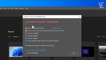 How do I fix my graphics processor is incompatible in Photoshop