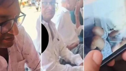 mount tabu news viral video after elderly man clicks picture of girls feet in Jain Mandir