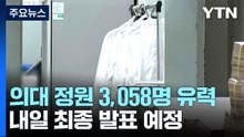 교육부, 내년 의대 정원 3,058명 확정 유력...내일 발표 / YTN