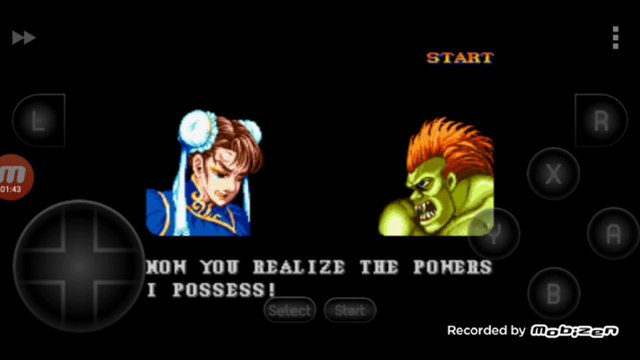 Street Fighter II Turbo: Hyper Fighting Chun-li vs Blanka Chun-li é derrotada por Blanka