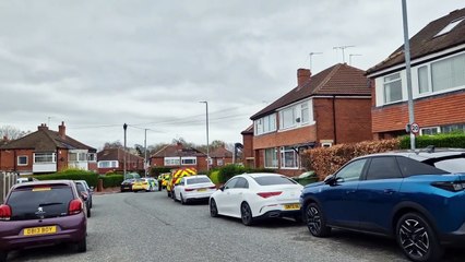 Grange Park Road Gipton: Fire crews battle blaze at house in Leeds - police cordon in place