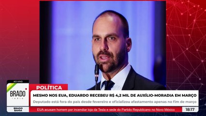 MESMO NOS EUA, EDUARDO BOLSONARO RECEBEU R$ 4,2 MIL EM AUXÍLIO MORADIA