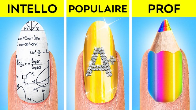 IDÉES SIMPLES POUR L'ÉCOLE || Bricolages & astuces impressionnantes à connaître par 123 GO! Genius