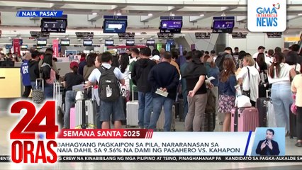 Bahagyang pagkaipon sa pila, nararanasan sa NAIA dahil sa 9.56% na dami ng pasahero vs kahapon | 24 Oras