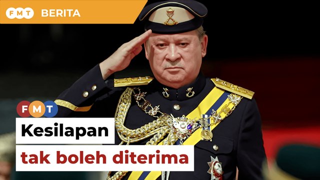 Tak boleh terima silap papar Jalur Gemilang tanpa bulan sabit, tegas Agong