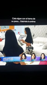 Catalina Gorostidi volvió a comentar que se ve gorda y Gabriela reaccionó fuerte señalando su cuerpo. Mirala.