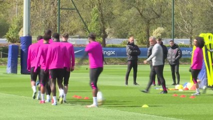 Chelsea train ahead of Legia conference league clash leading 3-0