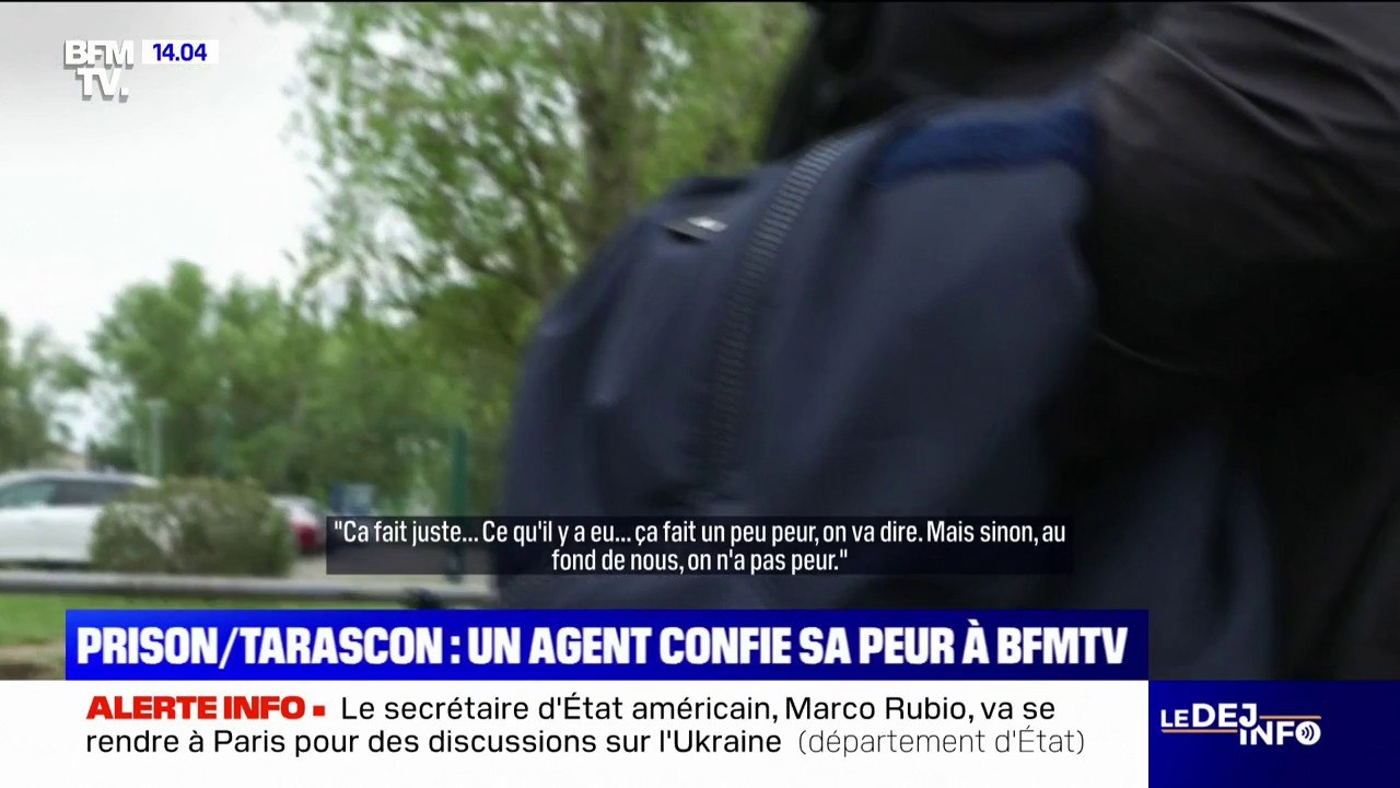 "Quand je vous parle, je tremble un peu": un agent pénitentiaire de la prison de Tarascon, dans les Bouches-du-Rhône se confie avant de prendre son service