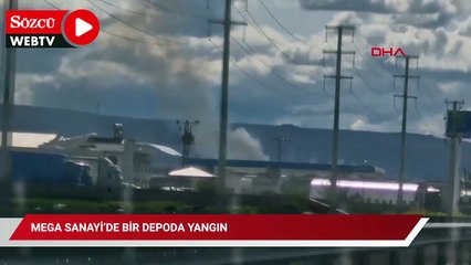 Mega Sanayi’de bir depoda yangın