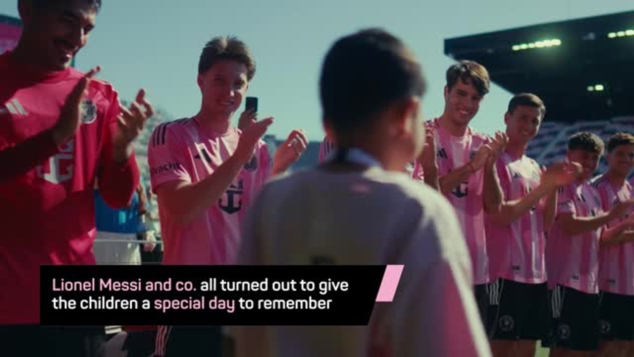 Lionel Messi and Inter Miami team-mates help Make-A-Wish kids