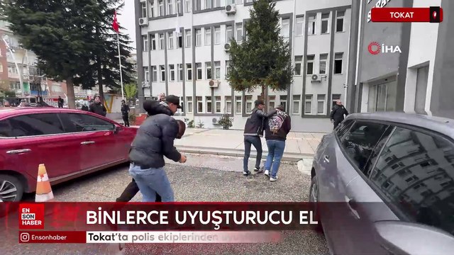 Tokat'ta polis ekiplerinden uyuşturucu tacirlerine operasyon