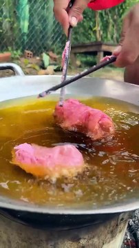 6_ How to crispy with pink cake recipe #shortvideo #shorts #cooking #food #recipe