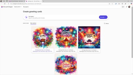 Microsoft Designer 53 Create with AI Option