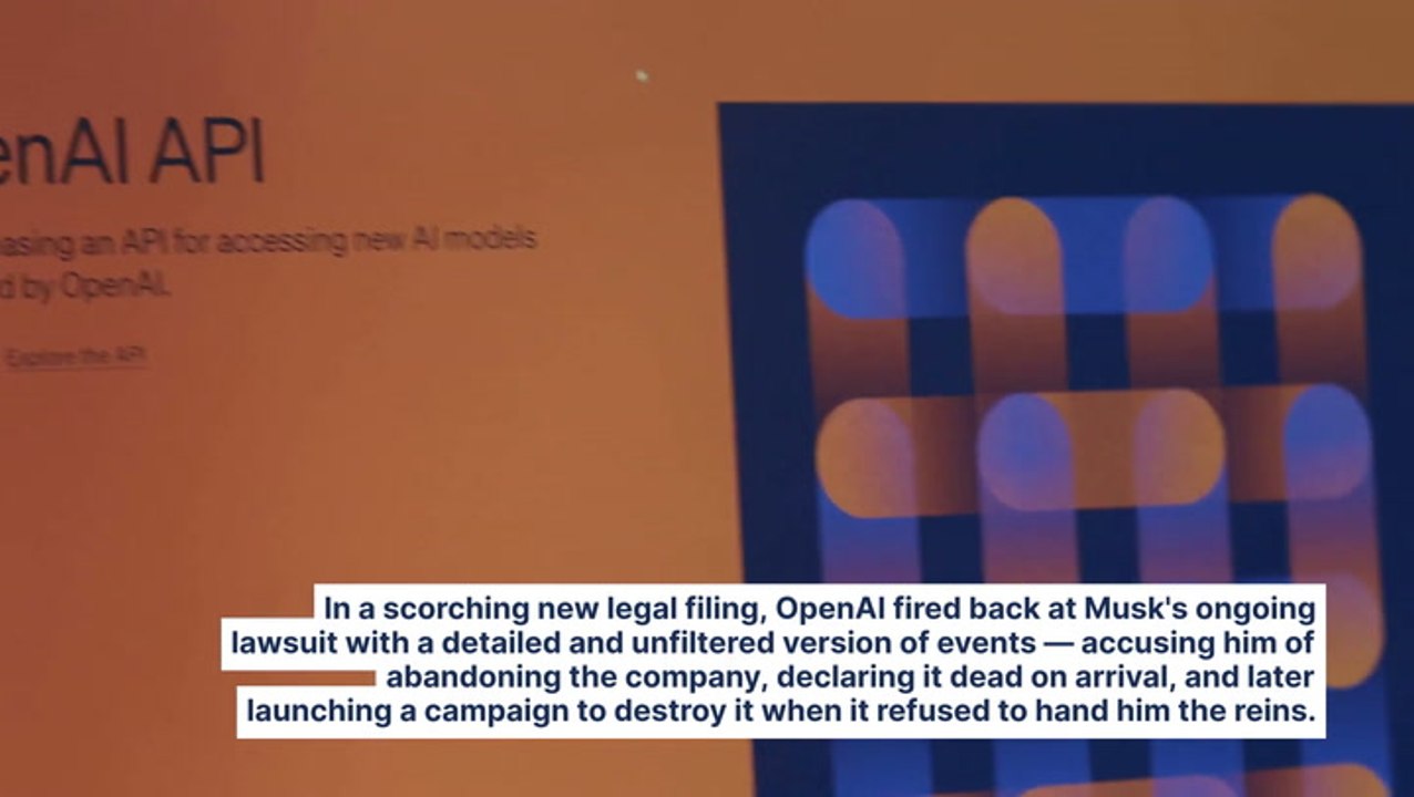 'Musk Could Not Tolerate Seeing Such Success' — OpenAI Says He Abandoned And Declared Them 'Doomed,' Then Tried to Destroy It All